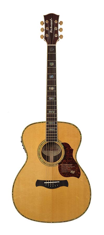 Richwood A-70-EVA Master Series handgemaakte auditorium gitaar, massief sparren en palissander, echte abalone, Presys 201