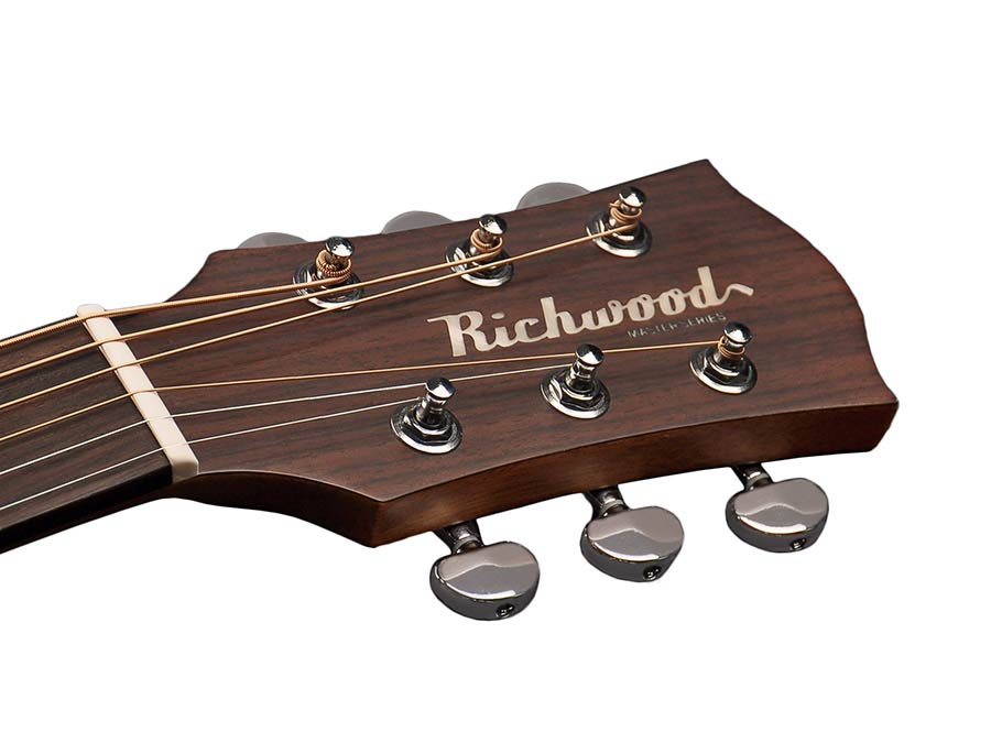 Richwood D-220 All Solid Master Series custom shop dreadnought, sparren, mat afgelakt en mahonie