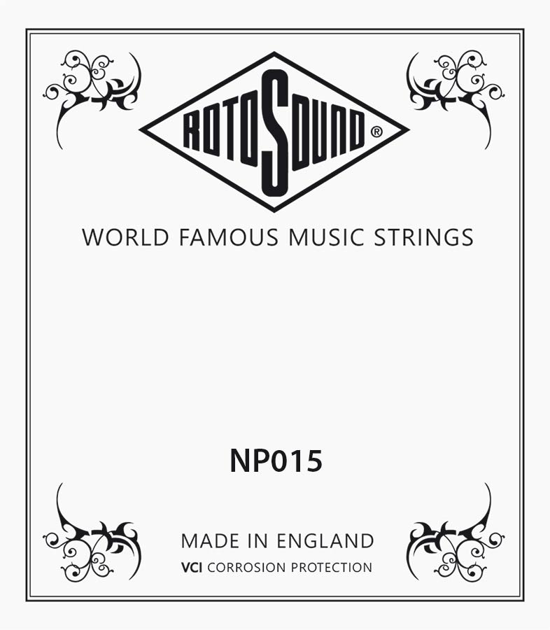 Rotosound NP015 Roto .015 snaar voor elektrische/akoestische gitaar