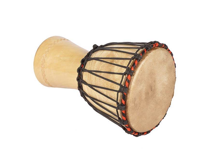 Kangaba KDJM07 mini-djembé uit Mali 7 inch afbeelding 2