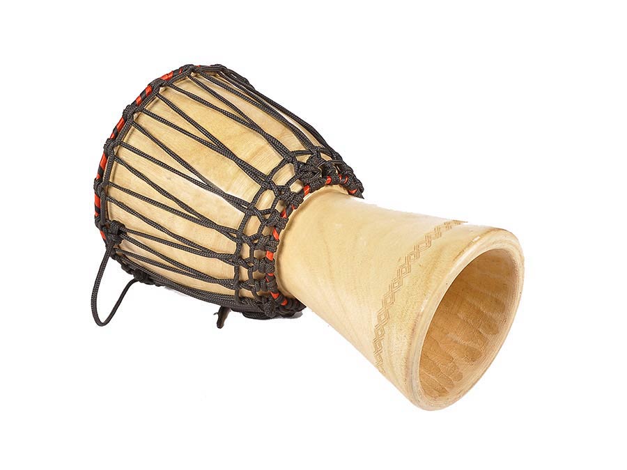 Kangaba KDJM07 mini-djembé uit Mali 7 inch afbeelding 3