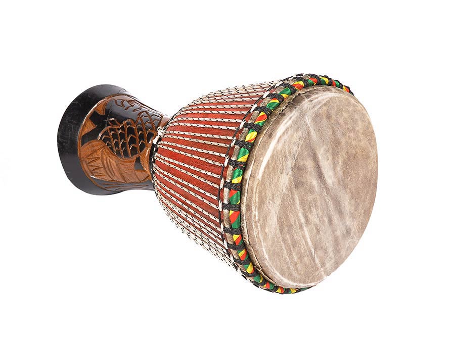 Kangaba KDJS14 djembé uit Senegal 14 inch afbeelding 2