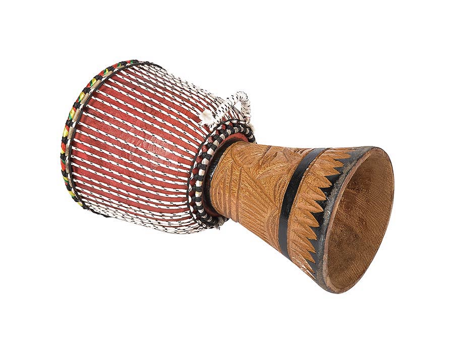 Kangaba KDJS12 djembé uit Senegal 12 inch afbeelding 3