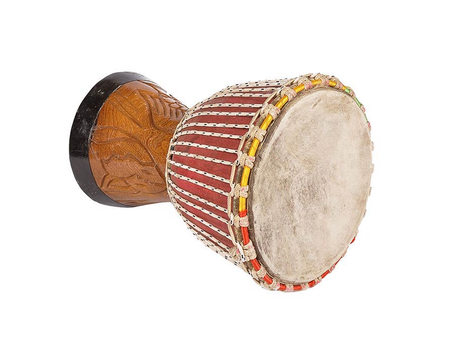 Kangaba KDJS09 djembé uit Senegal 9 inch afbeelding 2