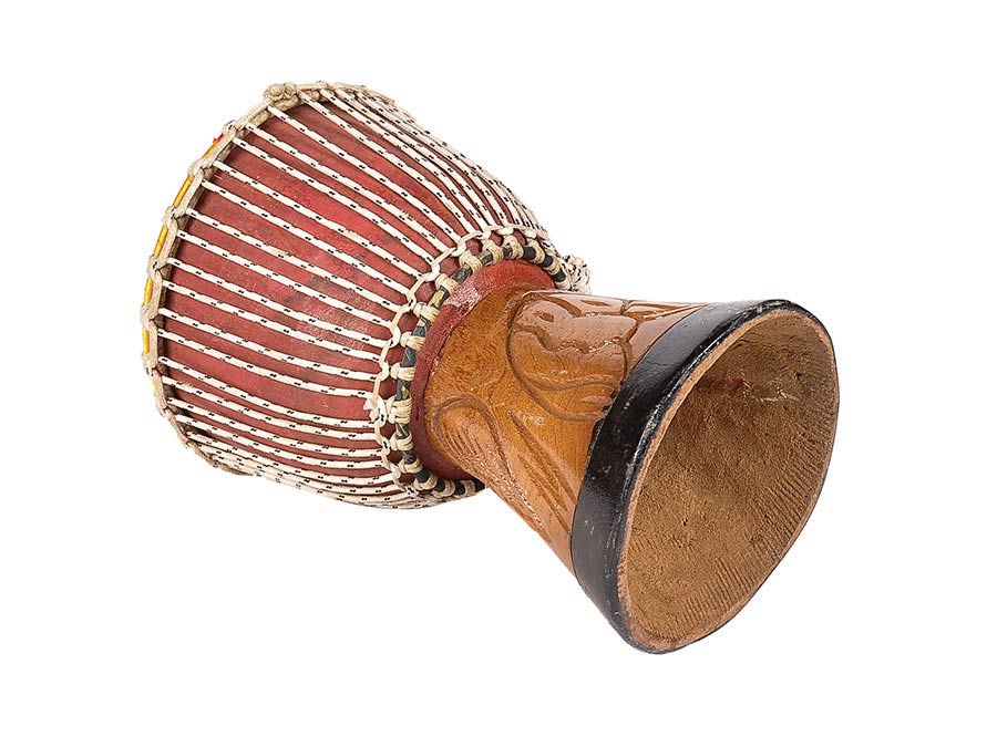 Kangaba KDJS09 djembé uit Senegal 9 inch afbeelding 3