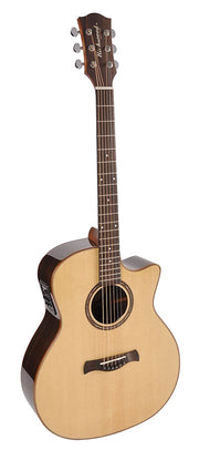 Richwood SWG-150-CE Master Series handgemaakte gitaar "Songwriter R", massief sparren en palissander, cutaway, Fishman Presys+