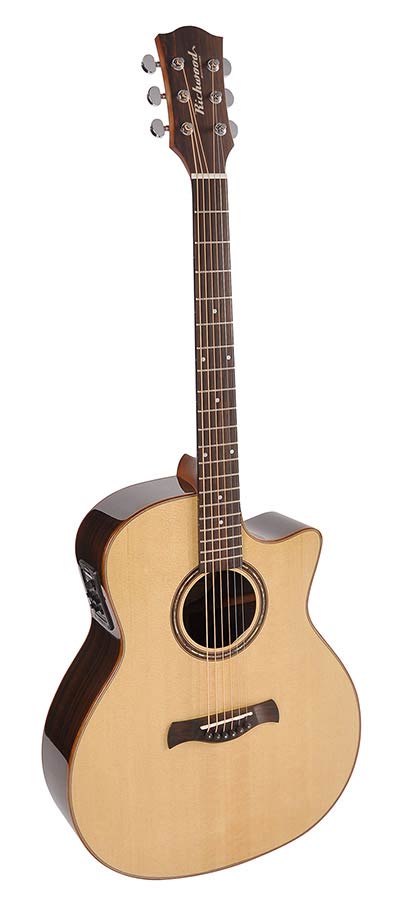 Richwood SWG-150-CE Master Series handgemaakte gitaar "Songwriter R", massief sparren en palissander, cutaway, Fishman Presys+