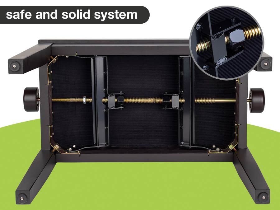 Boston PB1/1020 verstelbare pianobank – hoogglans zwart met velours zitting