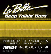 La Bella 760FGS-B Deep Talkin' Bass flatwound bassnaren, 045-128