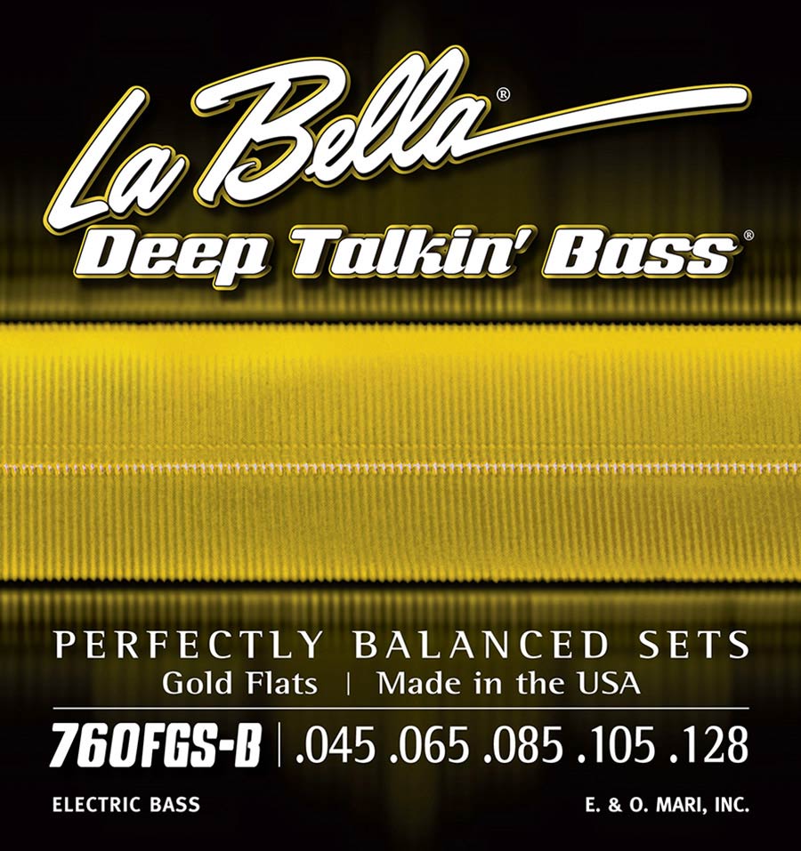 La Bella 760FGS-B Deep Talkin' Bass flatwound bassnaren, 045-128