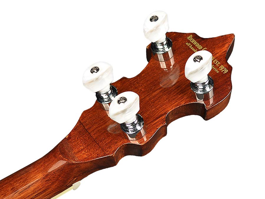 Richwood RMB-605 Heritage Series 5-snarige bluegrassbanjo, mahonie ketel, 24 beugels