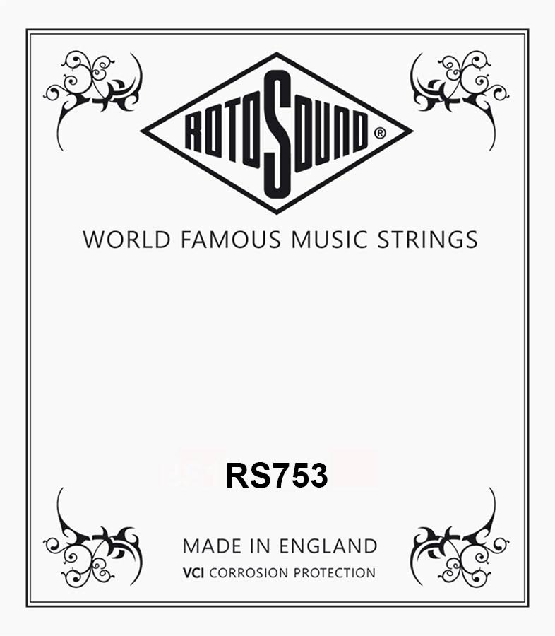Rotosound RS753 Traditional Instruments .023 tenor banjo snaar, nickel plated steel wound, loop end
