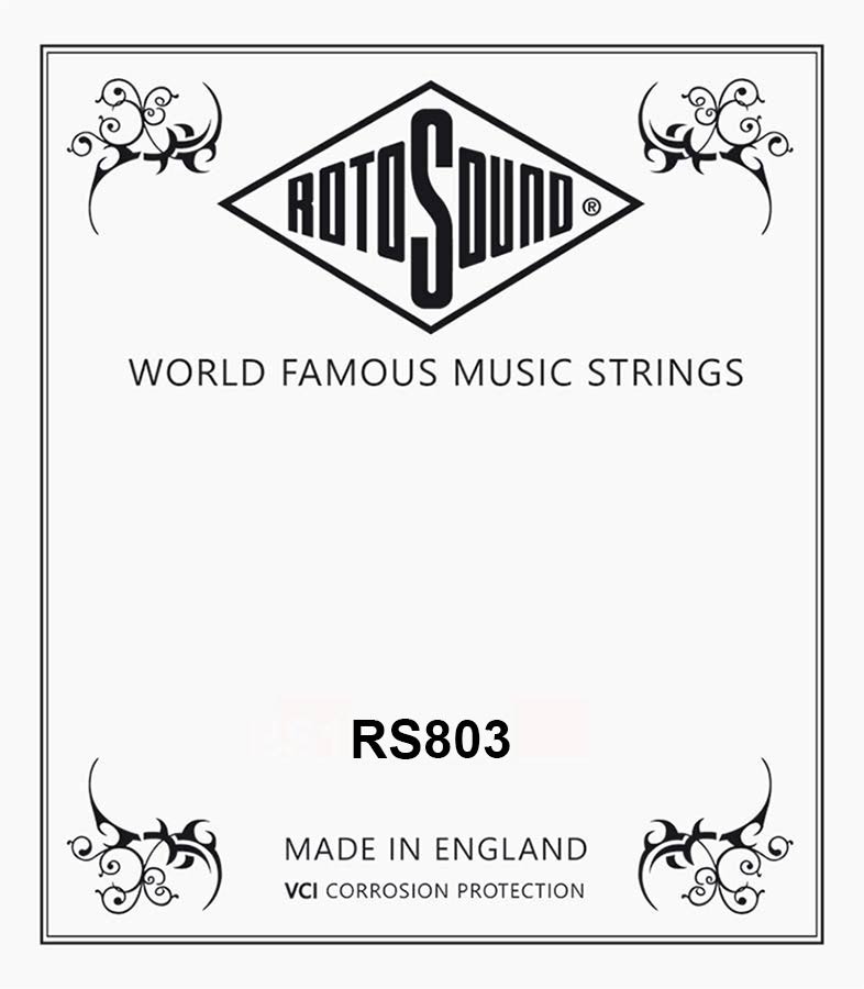 Rotosound RS803 Traditional Instruments .012 mandoline snaar, stainless steel, loop end