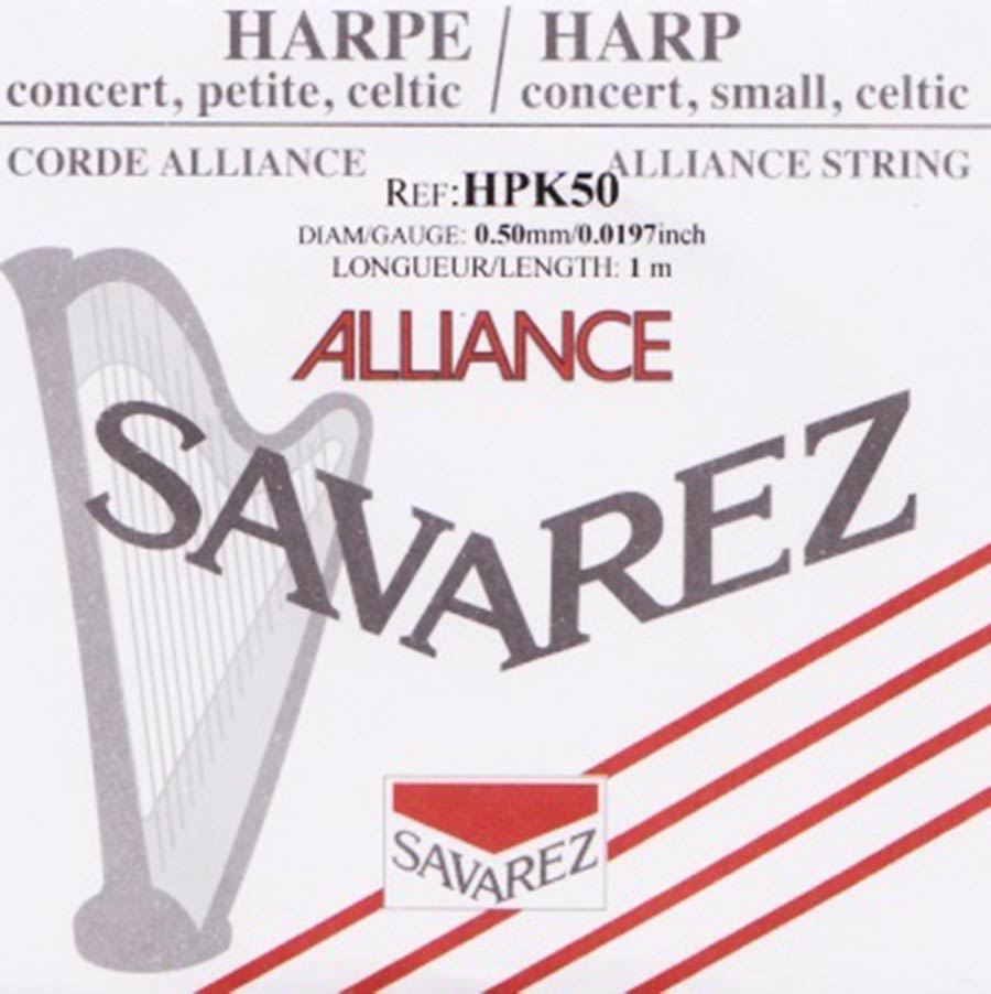 Savarez HPK50 Alliance harpsnaar voor kleine harp en concertharp 0,50 mm 1 m