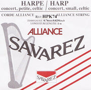 Savarez HPK74 harpsnaar voor kleine harp en concertharp 0,74 mm 1 m