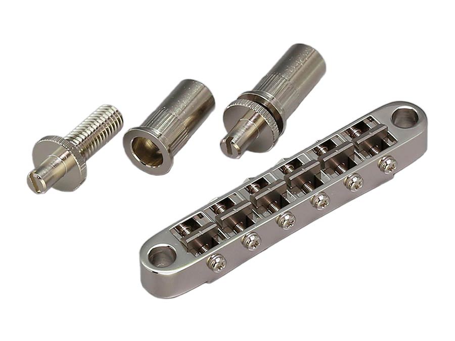 Gotoh - GTH12678 - Ti103B-T guitar bridge with titanium saddles, nickel