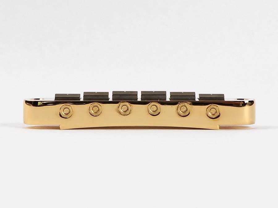 Gotoh - GTH12676 - Ti103B guitar bridge with titanium saddles, gold afbeelding 2