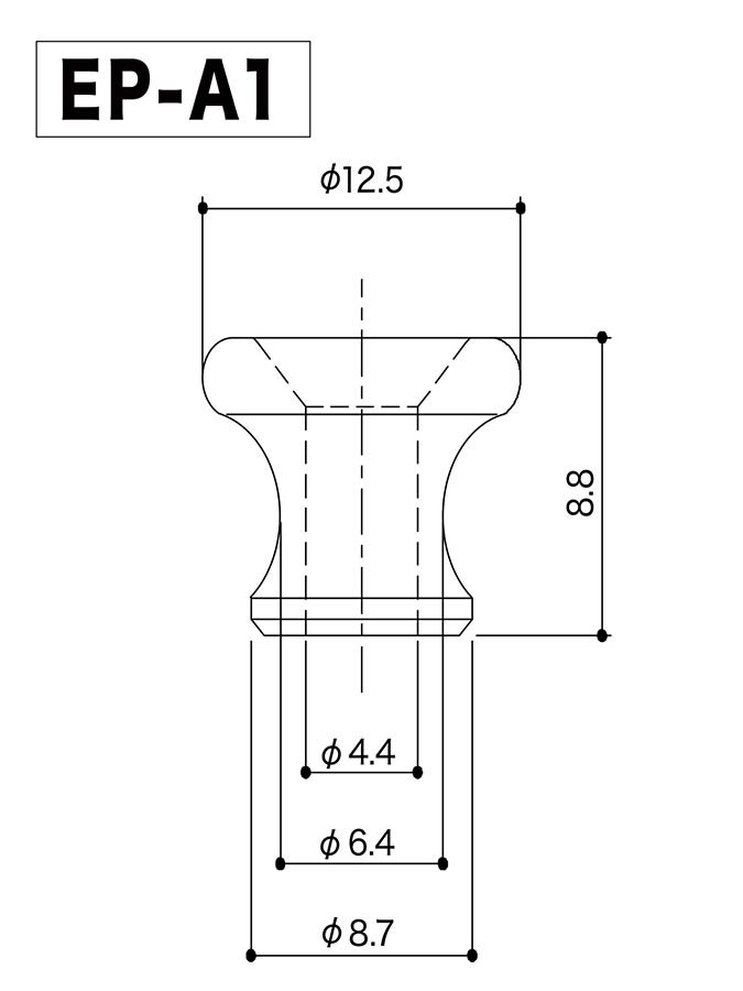 Gotoh - GTH15892 - EP-A1 strap buttons, 2 pcs, aged aluminium afbeelding 2