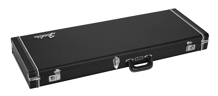 Fender guitar case for Stratocaster/Telecaster, black with black plush interior
