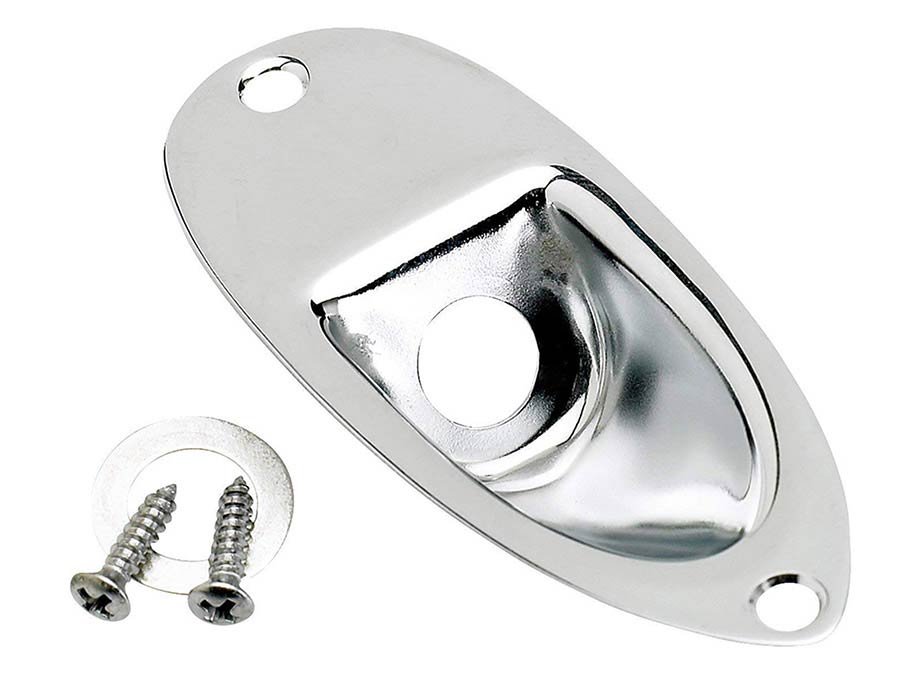 Fender 0033023049 Stratocaster Verzonken Jackplaat Chroom