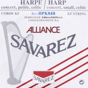 Savarez HPK84B Alliance harpsnaar voor kleine harp en concertharp 0,84 mm 1 m zwart