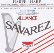 Savarez HPK66B Alliance harpsnaar voor kleine harp en concertharp 0,66 mm 1 m zwart