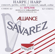 Savarez HPK50R Alliance harpsnaar voor kleine harp en concertharp 0,50 mm 1 m rood