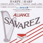 Savarez HPK52B Alliance harpsnaar voor kleine harp en concertharp 0,52 mm 1 m zwart