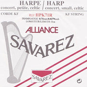Savarez HPK71R Alliance harpsnaar voor kleine harp en concertharp 0,71 mm 1 m rood