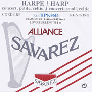 Savarez HPK86B Alliance harpsnaar voor kleine harp en concertharp 0,86 mm 1 m zwart
