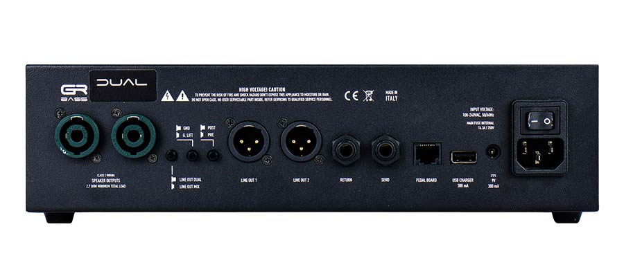 GR Bass DUAL 800 tweekanaals basversterkertop 800 watt afbeelding 4