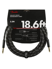 Fender Instrument cable, 18.6ft, black tweed