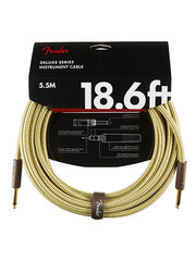 Fender instrument cable, 18.6ft, tweed