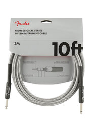 Fender instrument cable, 10ft, white tweed
