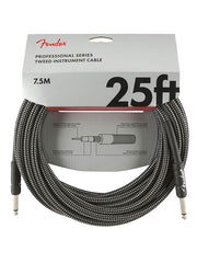 Fender instrument cable, 25ft, gray tweed