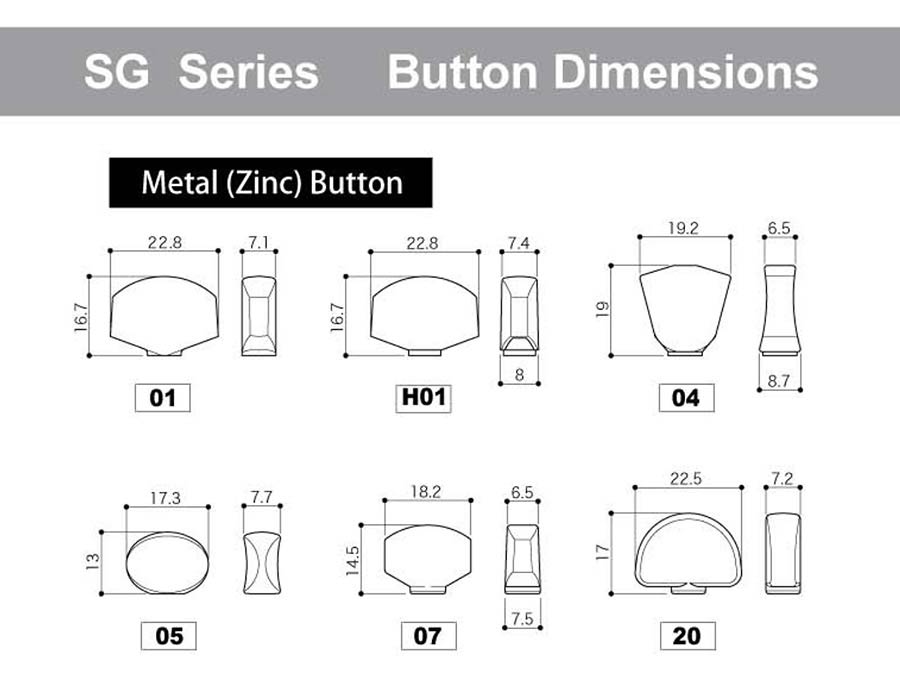 Gotoh - GTH13337 - SG301 machine heads with 20 buttons, 3L3R, gold afbeelding 4