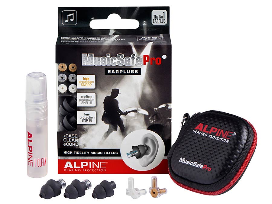 Alpine Hearing Protection ALP-MSP-BK MusicSafe Pro oordoppen voor muzikanten zwart