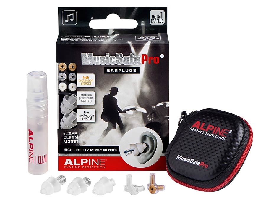 Alpine Hearing Protection ALP-MSP-TR MusicSafe Pro oordoppen voor muzikanten transparant