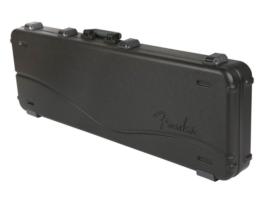 Fender deluxe guitar case for bass, molded, black