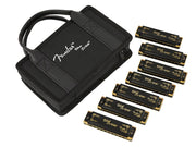 Fender harmonicas, pack of 7 pieces, with case