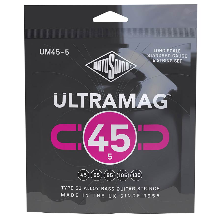 Rotosound UM455 Ultramag string set electric bass type 52 allow wound 45-130