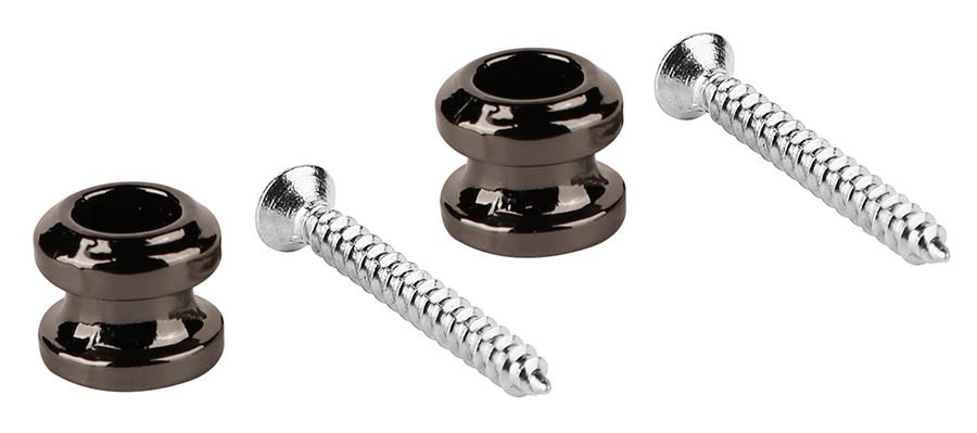 Boston BSLB-10-BC Straplock-knoppen Zwart chroom - 2 stuks