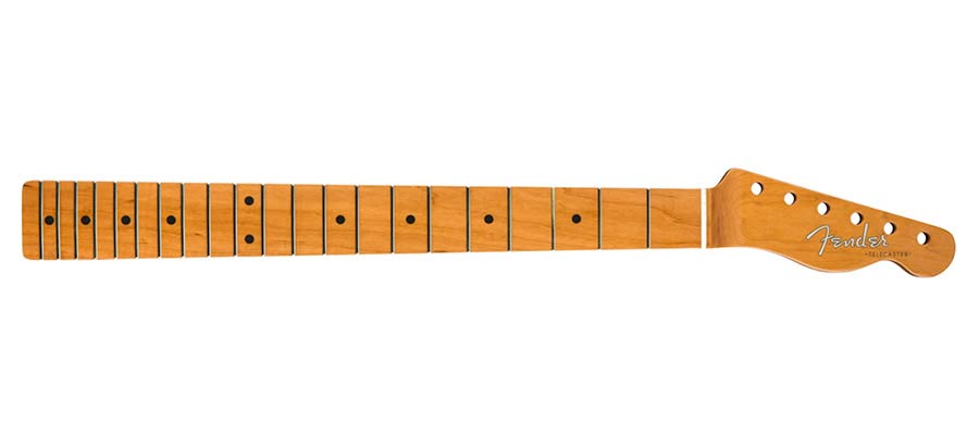 Fender Vintera roasted maple 60's Telecaster neck, 21 medium jumbo frets, 9.5" radius