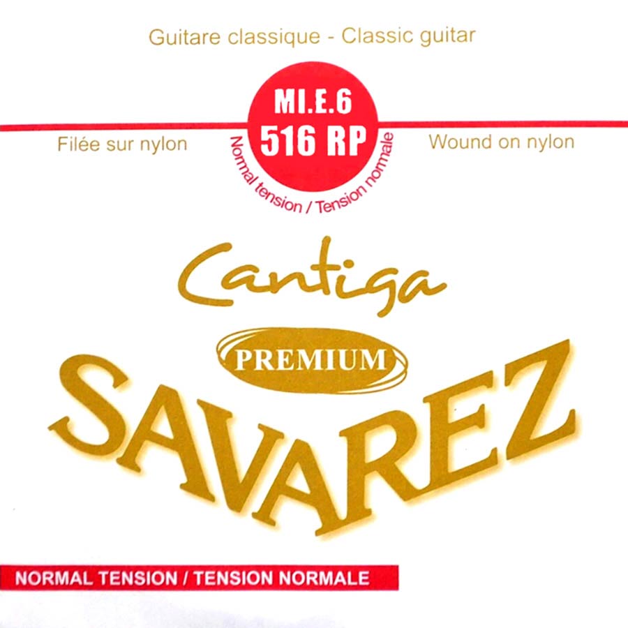Savarez 516RP Cantiga Premium E-6-snaar voor klassieke gitaar – normale spanning