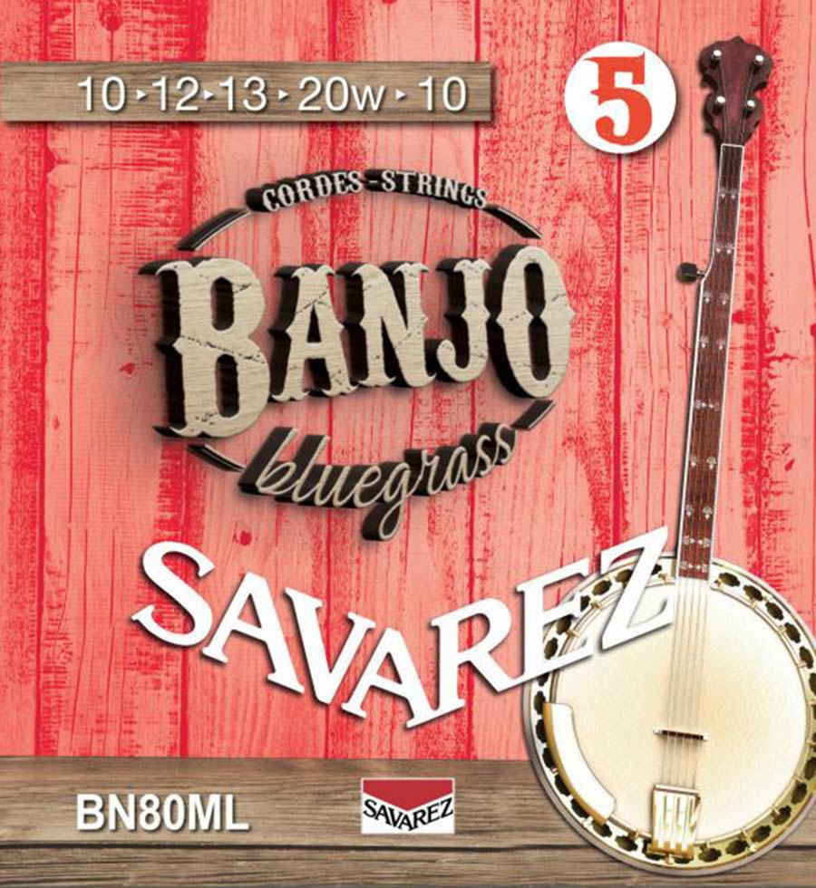 Savarez BN80ML Bluegrass snarenset voor 5-snarige banjo – medium light