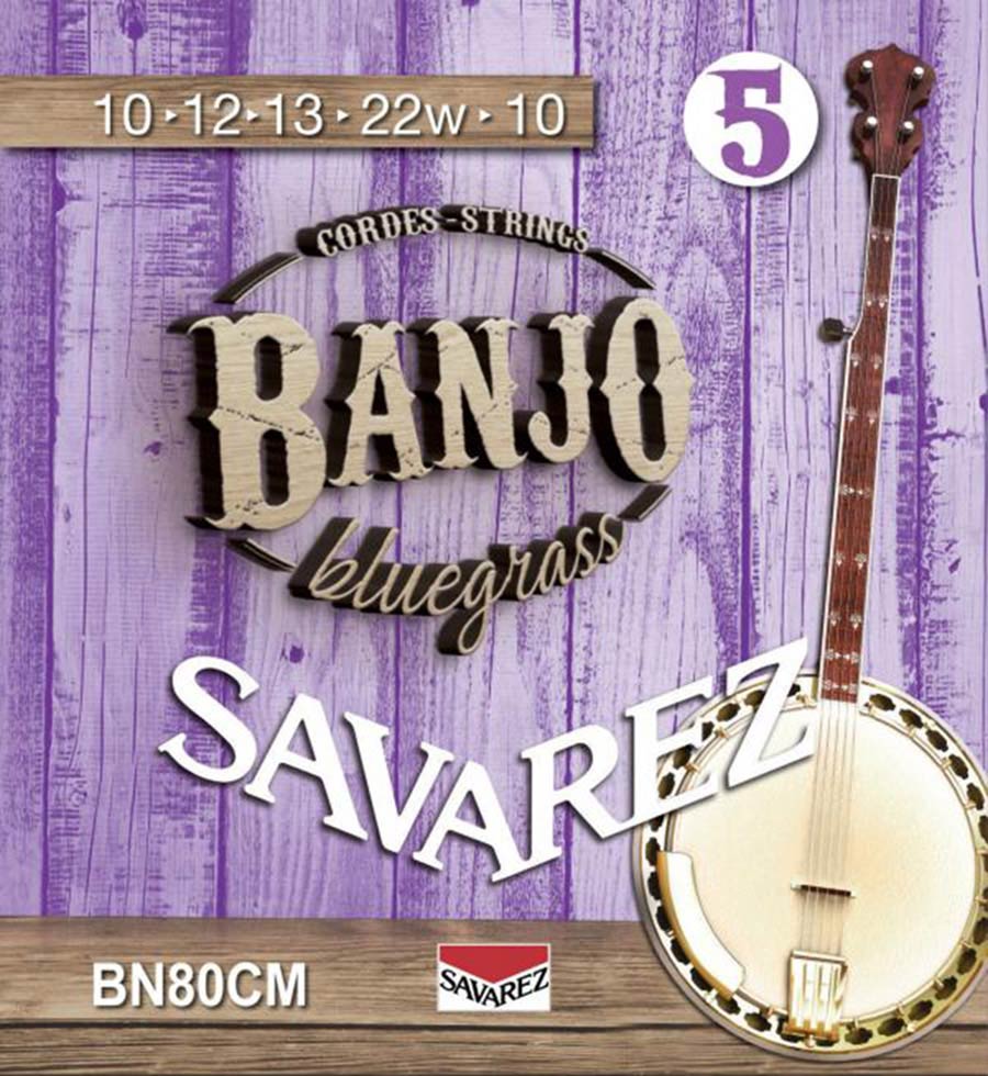 Savarez BN80CM Bluegrass snarenset voor 5-snarige banjo – custom medium