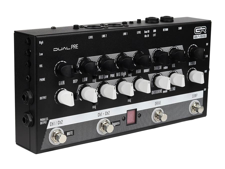 GR Bass DUALPRE tweekanaals basvoorversterkerpedaal afbeelding 2