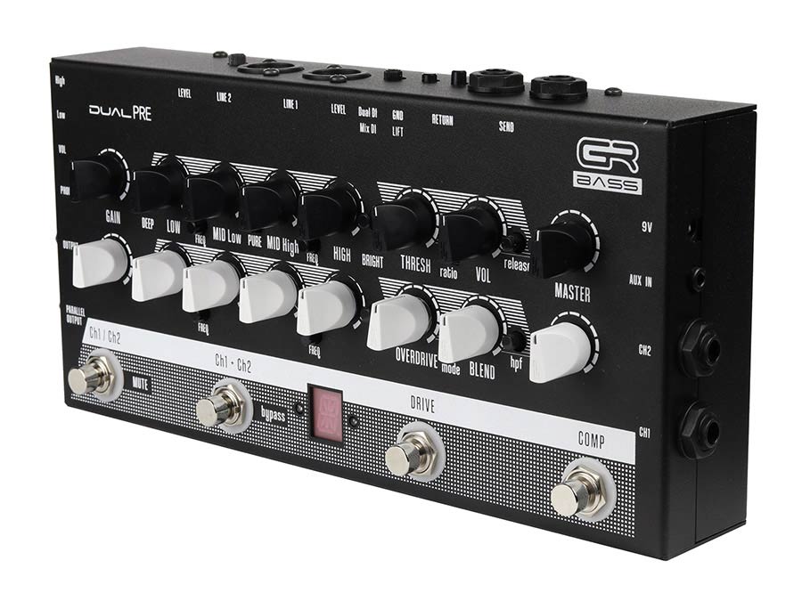 GR Bass DUALPRE tweekanaals basvoorversterkerpedaal afbeelding 4