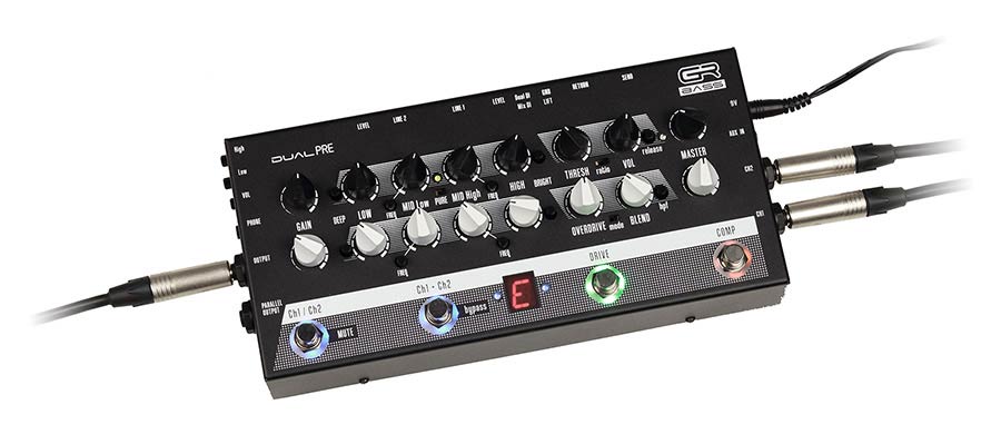 GR Bass DUALPRE tweekanaals basvoorversterkerpedaal afbeelding 5