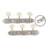 Allparts TK0700001 Gotoh Vintage Deluxe stemmechanieken op strip, 3 links + 3 rechts, 70 mm, nikkel